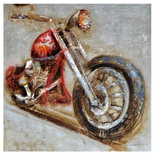 Vintage Motorcycle 100×100 cm